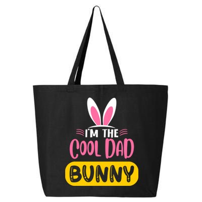 I'm The Cool Dad Bunny Rabbit Ears Egg Funny Easter Day Cute Gift 25L Jumbo Tote