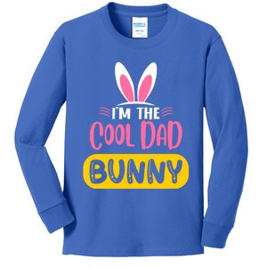 I'm The Cool Dad Bunny Rabbit Ears Egg Funny Easter Day Cute Gift Kids Long Sleeve Shirt