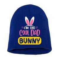 I'm The Cool Dad Bunny Rabbit Ears Egg Funny Easter Day Cute Gift Short Acrylic Beanie
