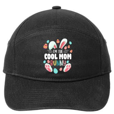 I'm The Cool Mom Bunny Matching Family Easter Party Funny Gift 7-Panel Snapback Hat