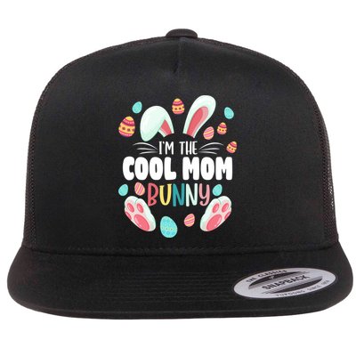 I'm The Cool Mom Bunny Matching Family Easter Party Funny Gift Flatbill Hat
