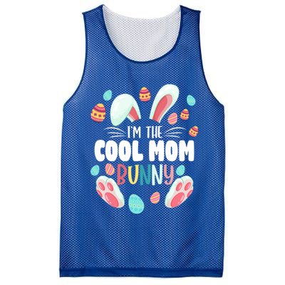 I'm The Cool Mom Bunny Matching Family Easter Party Funny Gift Mesh Reversible Basketball Jersey Tank