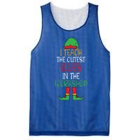 I Teach Cutest In The Workshop Teacher Christmas Top Gift Mesh Reversible Basketball Jersey Tank