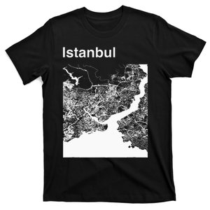 Istanbul Turkey Classic City Map Graphic T-Shirt