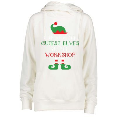 I Teach Cutest In The Workshop Teacher Christmas Top Great Gift Womens Funnel Neck Pullover Hood