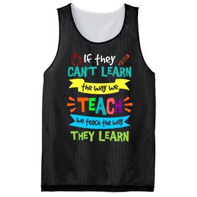 If They CanT Learn The Way We Teach Mesh Reversible Basketball Jersey Tank