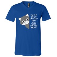 IM The Crazy Cat Lady That You Were Warned About Kamala 47 Cool Gift V-Neck T-Shirt