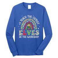 I Teach Cutest In The Workshop Teacher Rainbow Meaningful Gift Long Sleeve Shirt