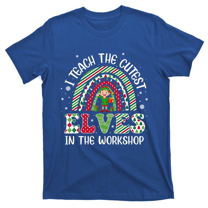 I Teach Cutest In The Workshop Teacher Rainbow Meaningful Gift T-Shirt