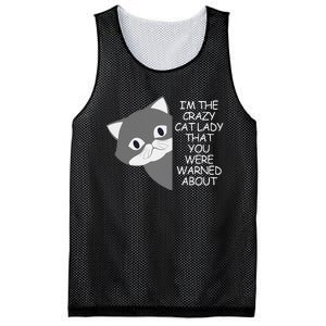 IM The Crazy Cat Lady That You Were Warned About Kamala 47 Gift Mesh Reversible Basketball Jersey Tank