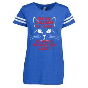 Im The Childless Cat Lady Jd Vance Warned You About Enza Ladies Jersey Football T-Shirt