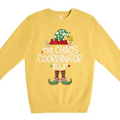 IM The Chaos Coordinator Elf Funny Christmas Matching Elf Premium Crewneck Sweatshirt