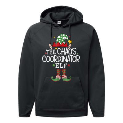 IM The Chaos Coordinator Elf Funny Christmas Matching Elf Performance Fleece Hoodie