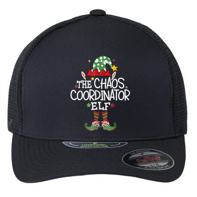 IM The Chaos Coordinator Elf Funny Christmas Matching Elf Flexfit Unipanel Trucker Cap