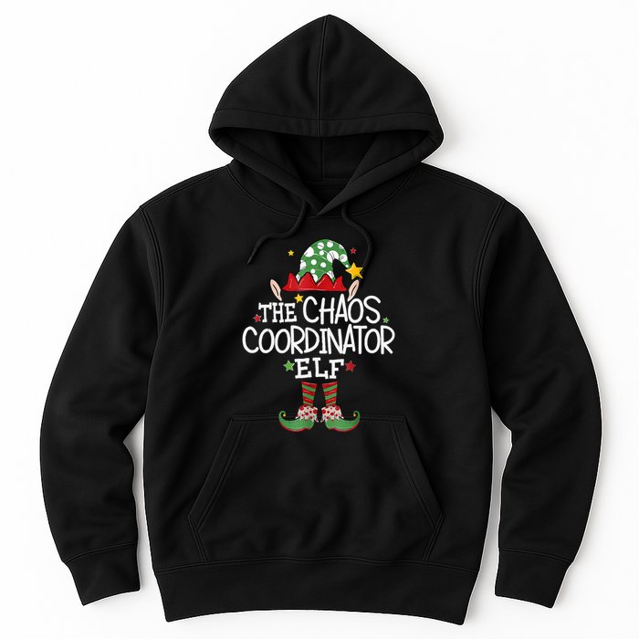 IM The Chaos Coordinator Elf Funny Christmas Matching Elf Hoodie