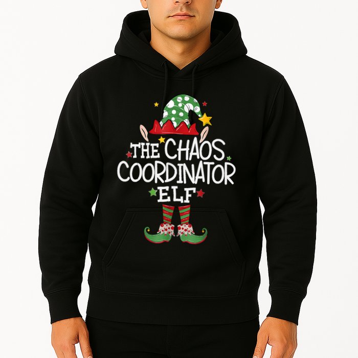 IM The Chaos Coordinator Elf Funny Christmas Matching Elf Hoodie