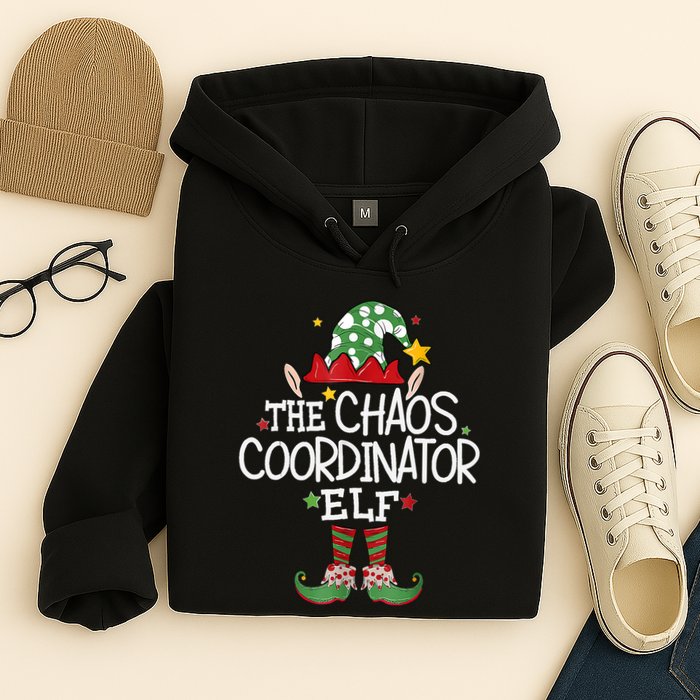 IM The Chaos Coordinator Elf Funny Christmas Matching Elf Hoodie