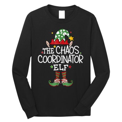 IM The Chaos Coordinator Elf Funny Christmas Matching Elf Long Sleeve Shirt