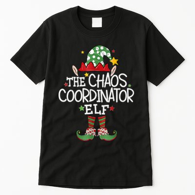 IM The Chaos Coordinator Elf Funny Christmas Matching Elf Tall T-Shirt