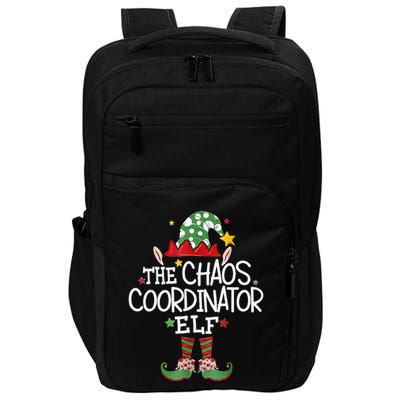 IM The Chaos Coordinator Elf Funny Christmas Matching Elf Impact Tech Backpack