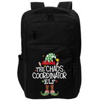 IM The Chaos Coordinator Elf Funny Christmas Matching Elf Impact Tech Backpack