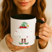 IM The Chaos Coordinator Elf Funny Christmas Matching Elf Mug