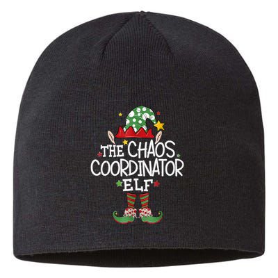 IM The Chaos Coordinator Elf Funny Christmas Matching Elf Sustainable Beanie
