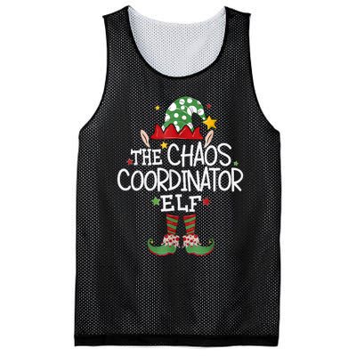 IM The Chaos Coordinator Elf Funny Christmas Matching Elf Mesh Reversible Basketball Jersey Tank