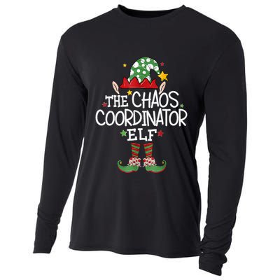 IM The Chaos Coordinator Elf Funny Christmas Matching Elf Cooling Performance Long Sleeve Crew