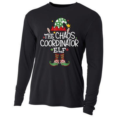 IM The Chaos Coordinator Elf Funny Christmas Matching Elf Cooling Performance Long Sleeve Crew