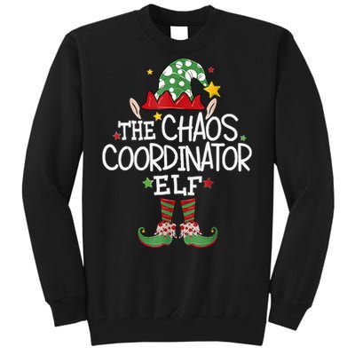 IM The Chaos Coordinator Elf Funny Christmas Matching Elf Tall Sweatshirt