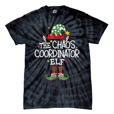 IM The Chaos Coordinator Elf Funny Christmas Matching Elf Tie-Dye T-Shirt