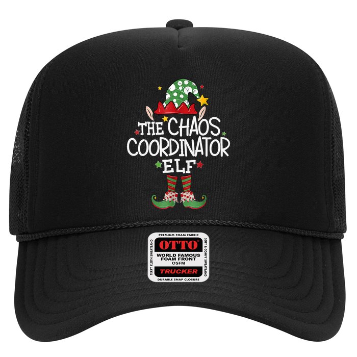 IM The Chaos Coordinator Elf Funny Christmas Matching Elf Trucker Hat