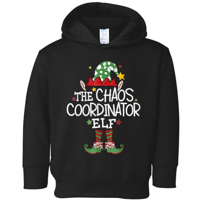 IM The Chaos Coordinator Elf Funny Christmas Matching Elf Toddler Hoodie