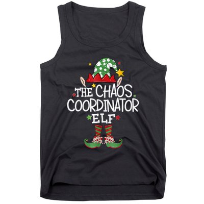 IM The Chaos Coordinator Elf Funny Christmas Matching Elf Tank Top