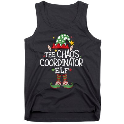 IM The Chaos Coordinator Elf Funny Christmas Matching Elf Tank Top