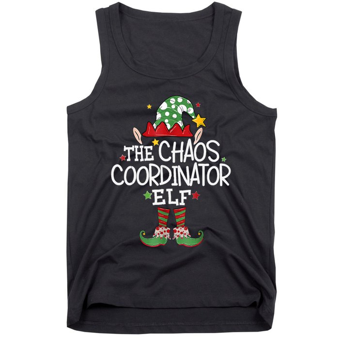 IM The Chaos Coordinator Elf Funny Christmas Matching Elf Tank Top