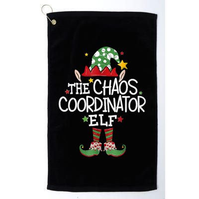 IM The Chaos Coordinator Elf Funny Christmas Matching Elf Golf Towel