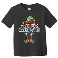 IM The Chaos Coordinator Elf Funny Christmas Matching Elf Toddler T-Shirt