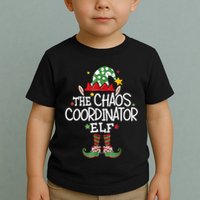 IM The Chaos Coordinator Elf Funny Christmas Matching Elf Toddler T-Shirt