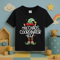 IM The Chaos Coordinator Elf Funny Christmas Matching Elf Toddler T-Shirt