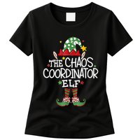 IM The Chaos Coordinator Elf Funny Christmas Matching Elf Womens T-Shirt