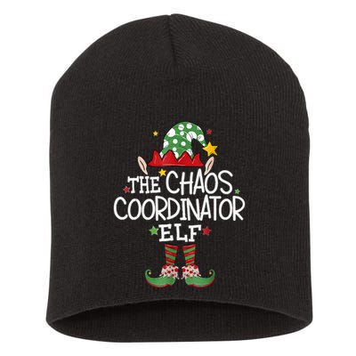 IM The Chaos Coordinator Elf Funny Christmas Matching Elf Short Acrylic Beanie