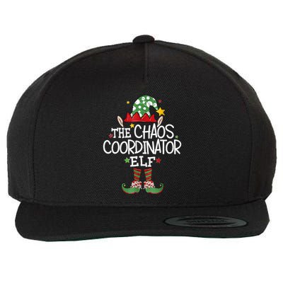 IM The Chaos Coordinator Elf Funny Christmas Matching Elf Wool Snapback Cap