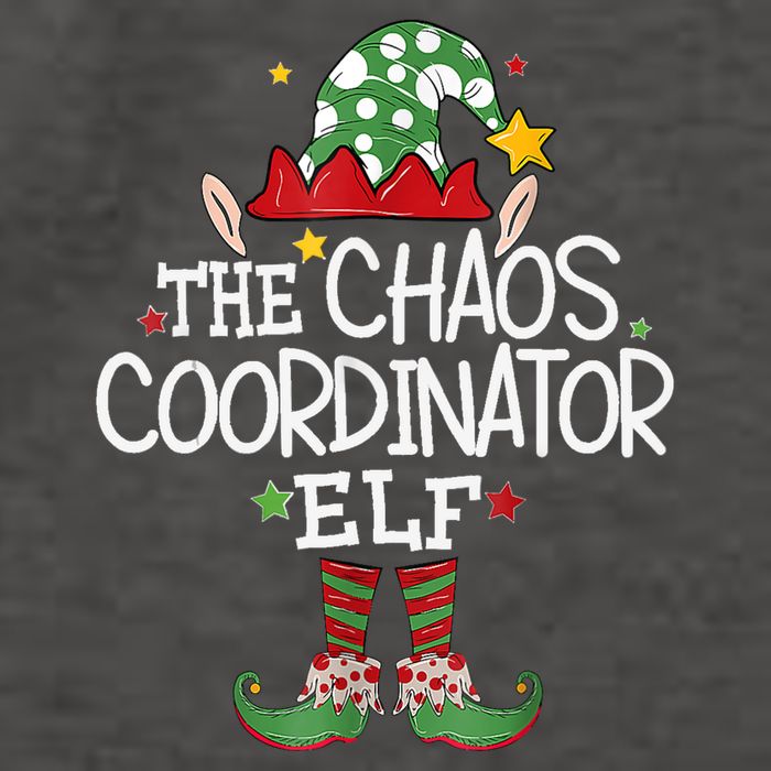 IM The Chaos Coordinator Elf Funny Christmas Matching Elf Vector Backpack