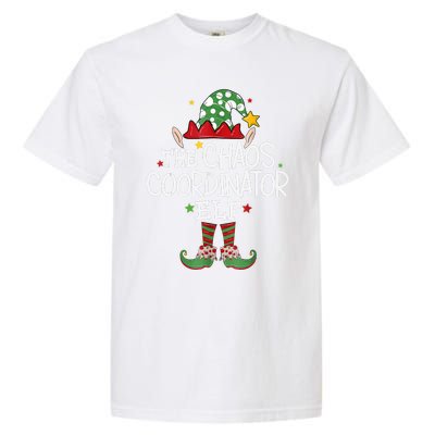 IM The Chaos Coordinator Elf Funny Christmas Matching Elf Garment-Dyed Heavyweight T-Shirt