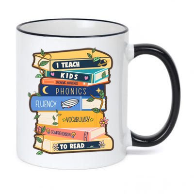 I Teach Child To Read Bookworm 11oz Black Color Changing Mug