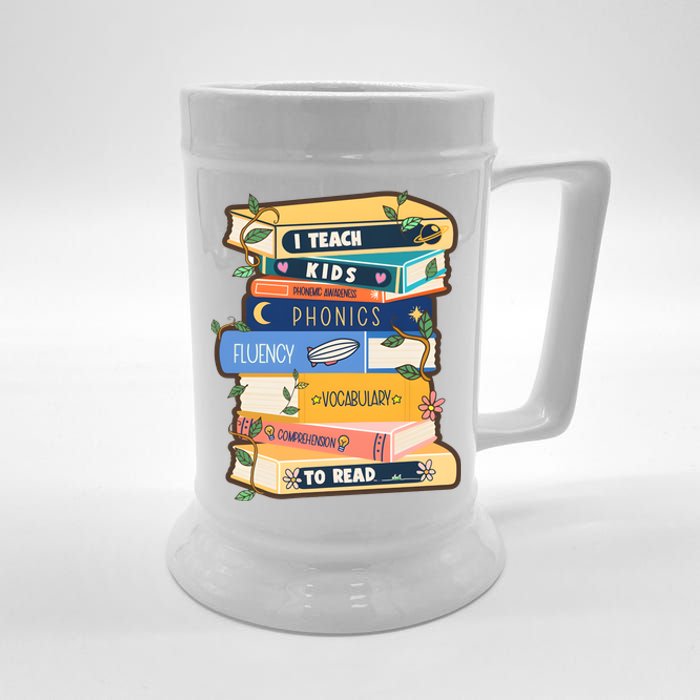 I Teach Child To Read Bookworm Beer Stein