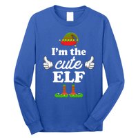 I'm The Cute Elf Matching Family Funny Christmas Group Gift Cute Gift Long Sleeve Shirt