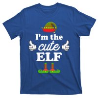 I'm The Cute Elf Matching Family Funny Christmas Group Gift Cute Gift T-Shirt